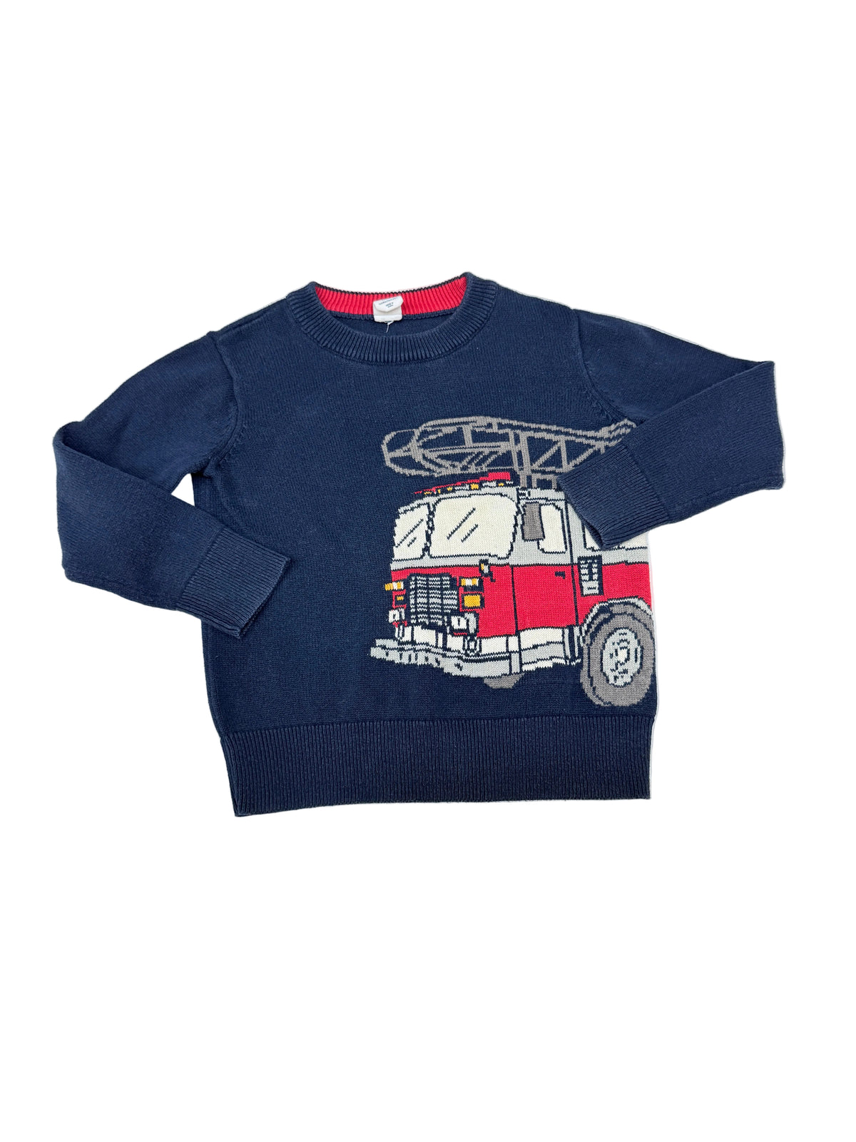 Gap Ribbed Firetruck Knit Sweater 4T