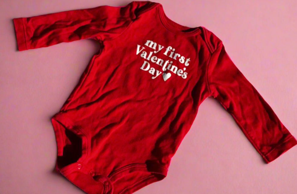Valentine Carters 9m onesie