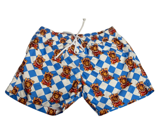 Piccoli Principi Lion Print Swim Shorts 2T