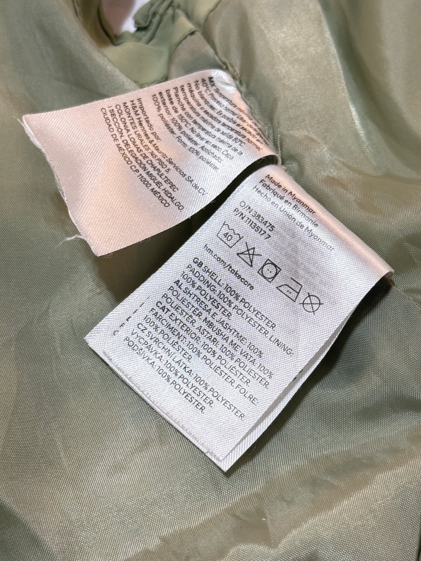 H&M Vest 4-6m removable hood