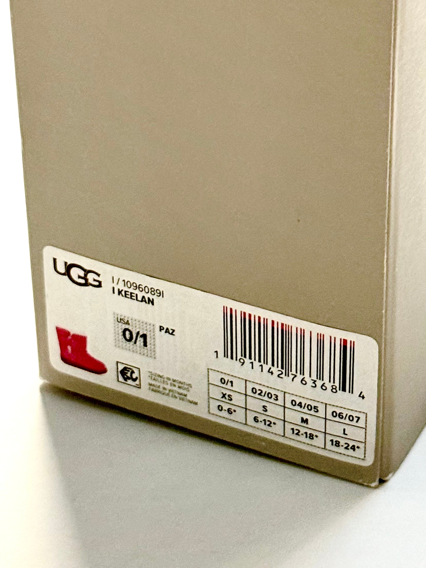 Ugg Baby Boots Us0/1 New In box