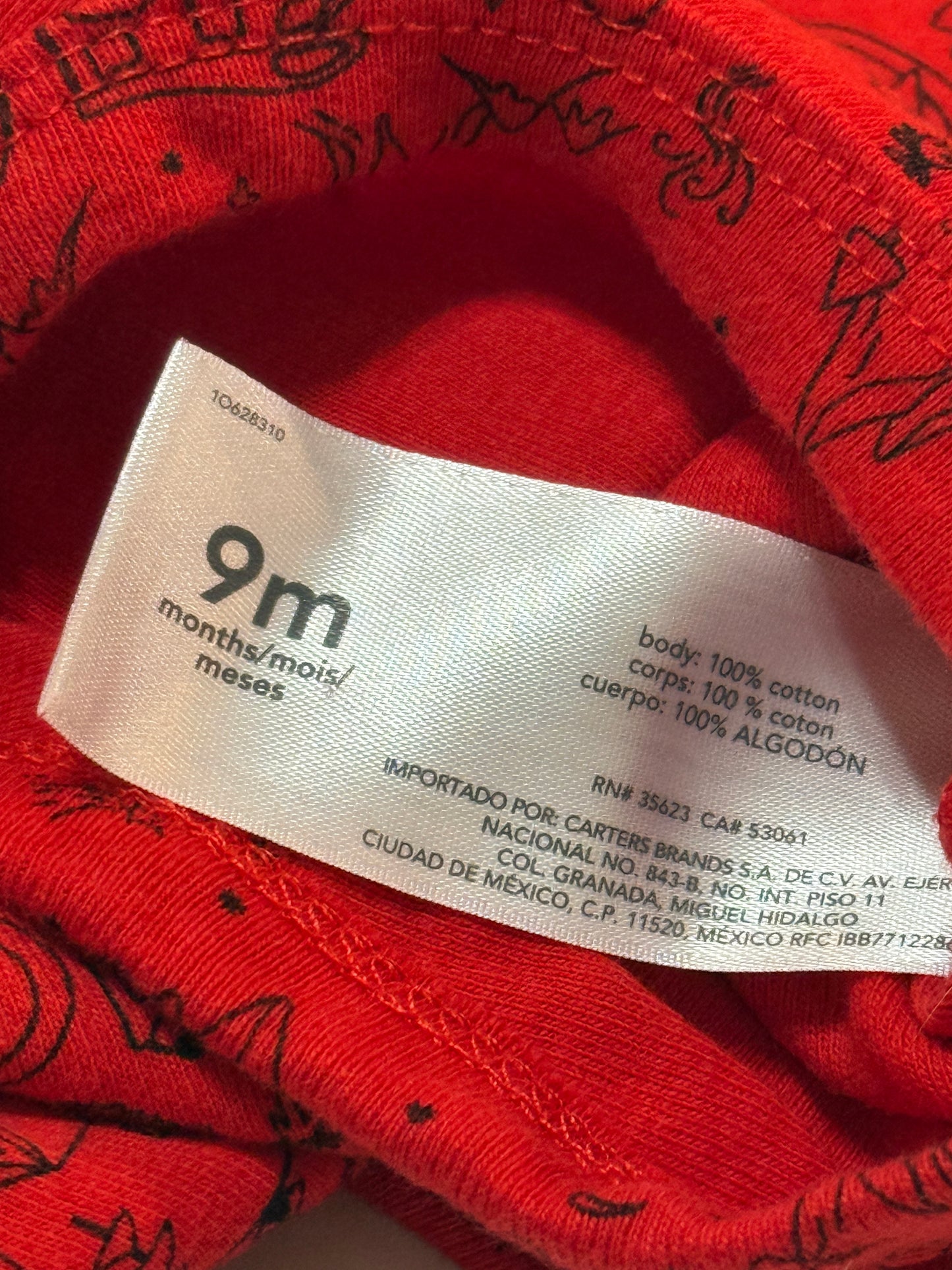 Carter's 9m Camping print Onesie