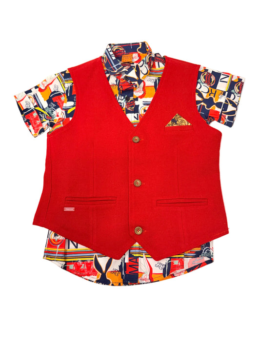 Marco Niazi Looney Tunes Shirt and Vest Set 6-7
