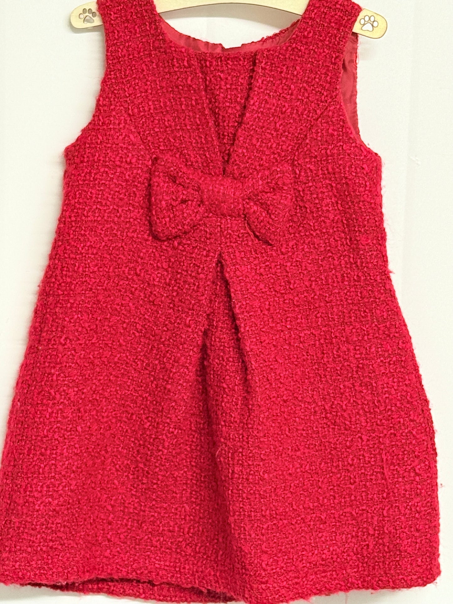 Next 9-12m Tweed Bow Dress