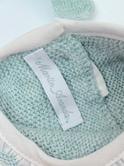 Martín Aranda 2-Piece Knit Sweater and Bonnet 0-3M
