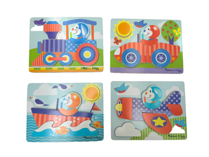 Melissa & Doug 4-Piece Chunky Puzzle Set