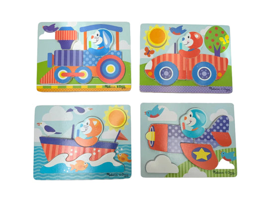 Melissa & Doug 4-Piece Chunky Puzzle Set