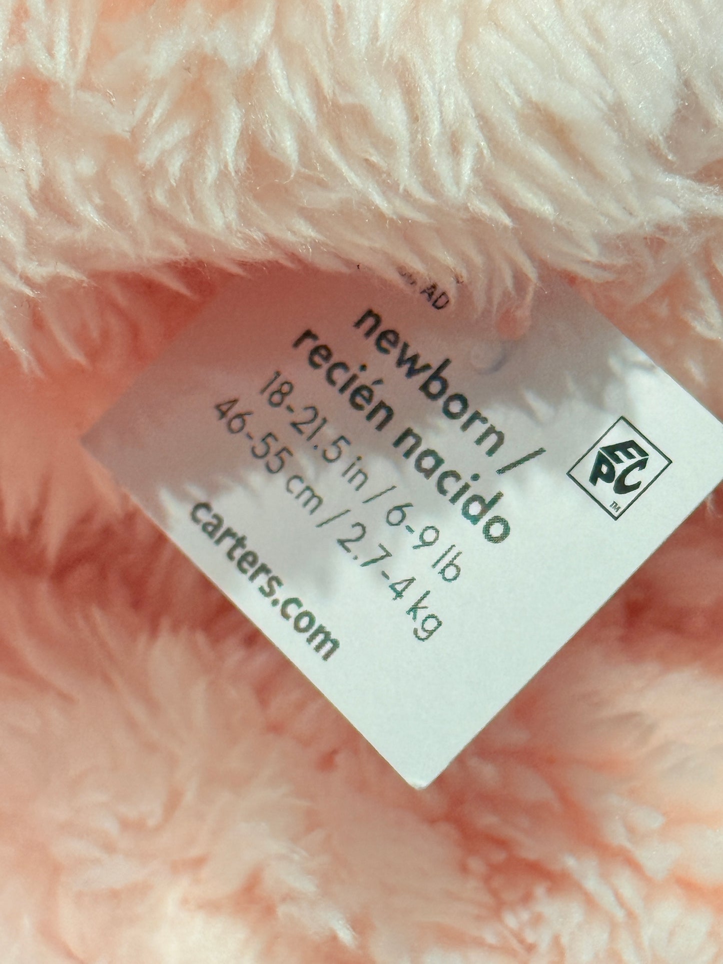Carter's Newborn Pink Bear Sweater