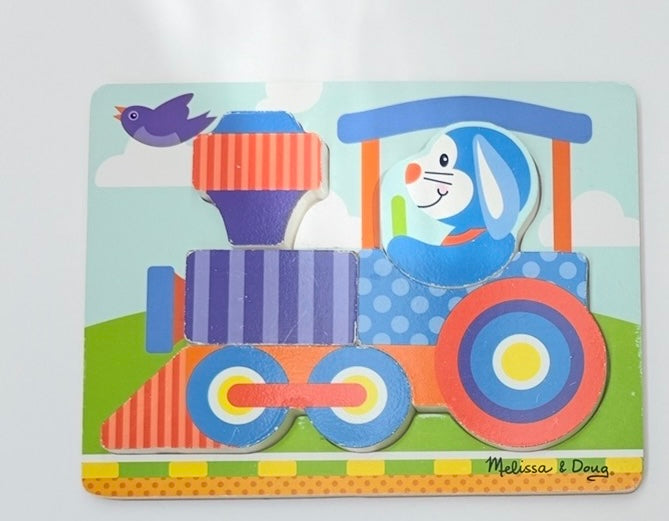 Melissa & Doug 4-Piece Chunky Puzzle Set