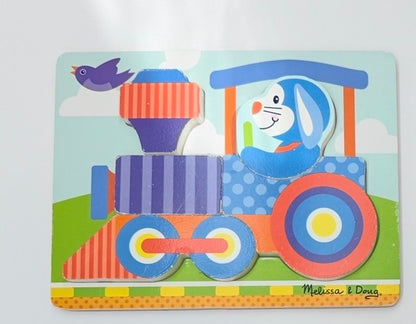 Melissa & Doug 4-Piece Chunky Puzzle Set