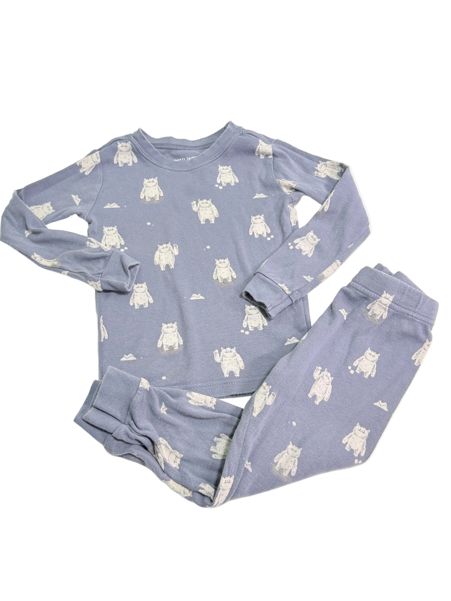 Petit Lem Monster Pajama Set 3Y