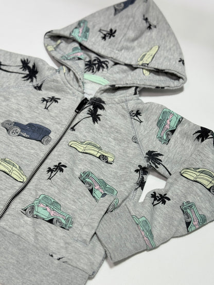 S Code LA - Sweat à capuche imprimé voiture 24m / paume
