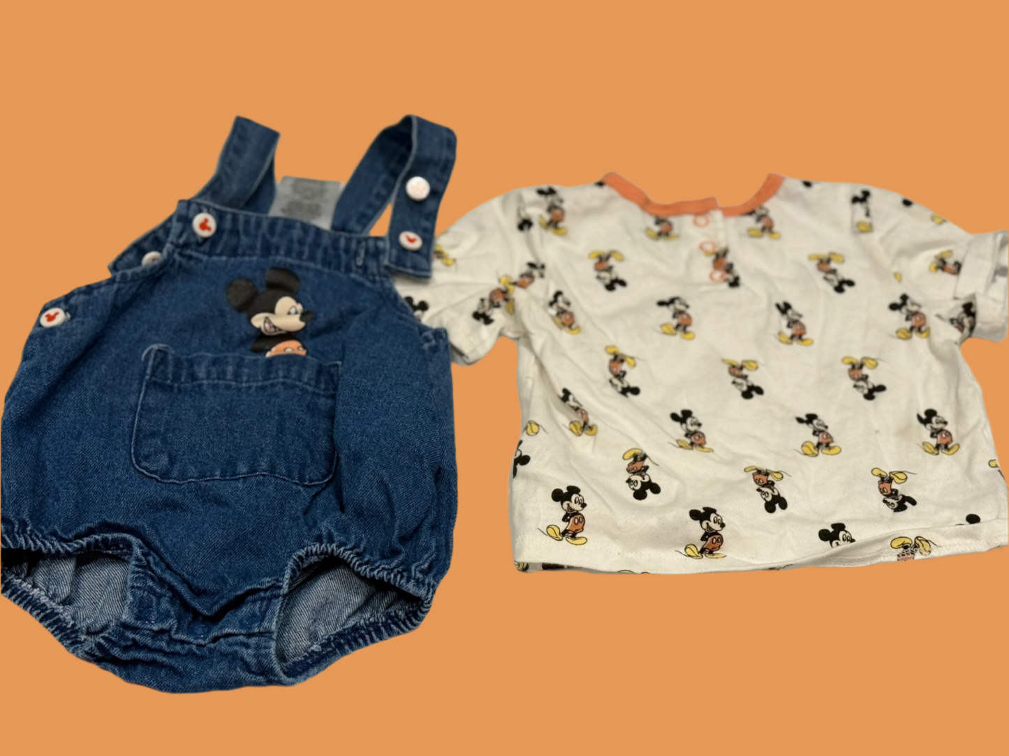 Mikey Mouse Summer 2pc set 6-9m