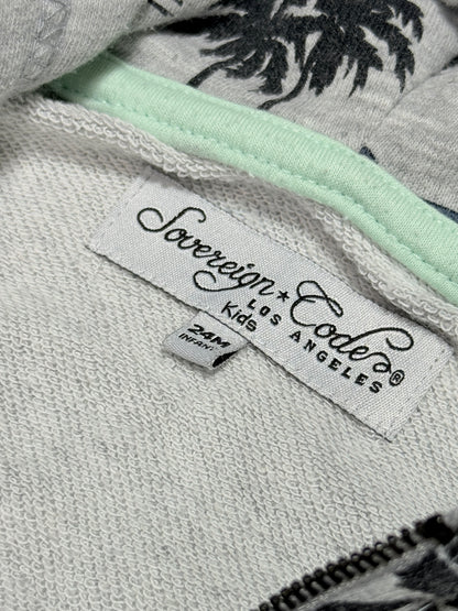 S Code LA - Sweat à capuche imprimé voiture 24m / paume