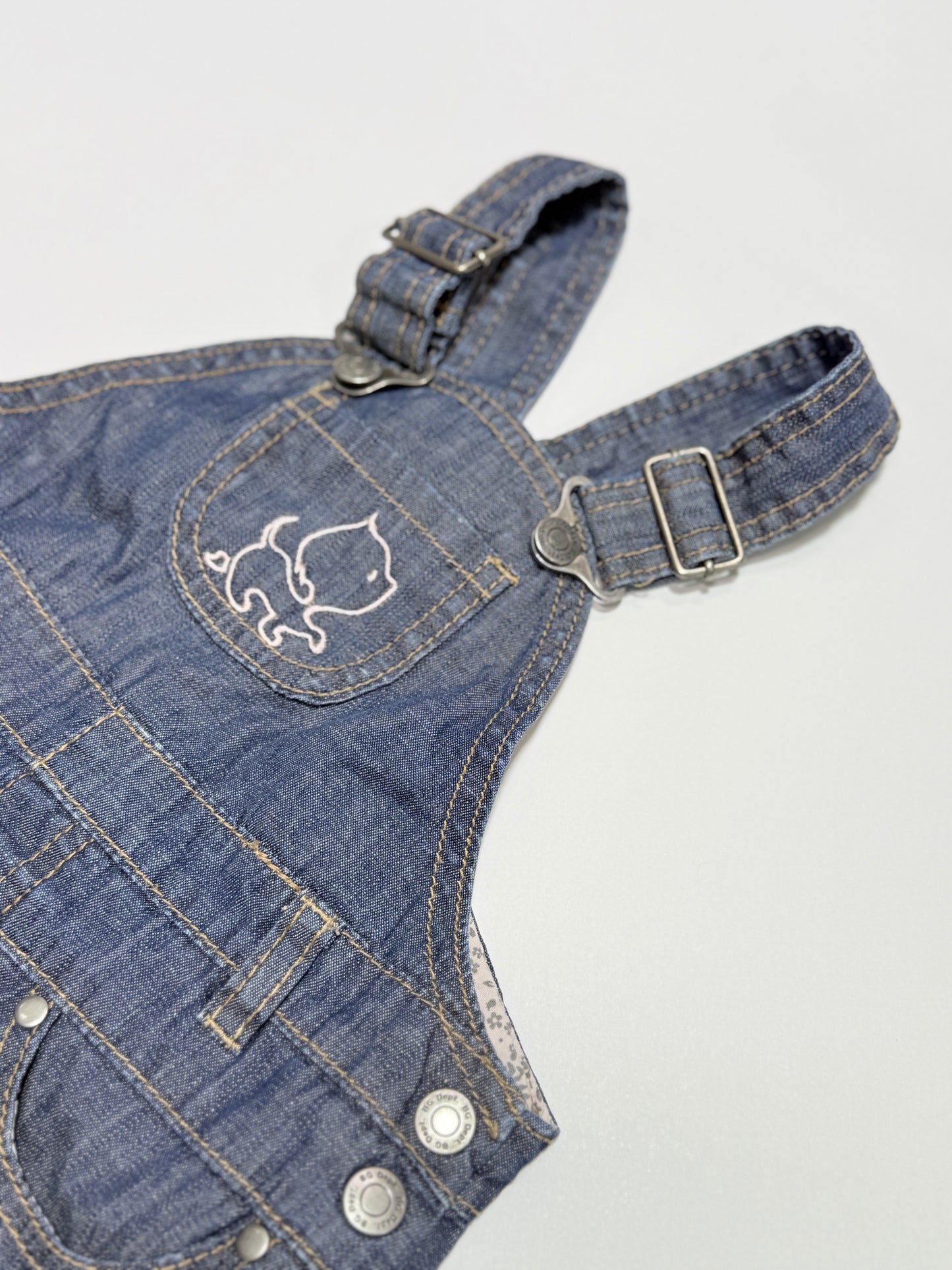 H&M 9-12m Cat Overall Dress