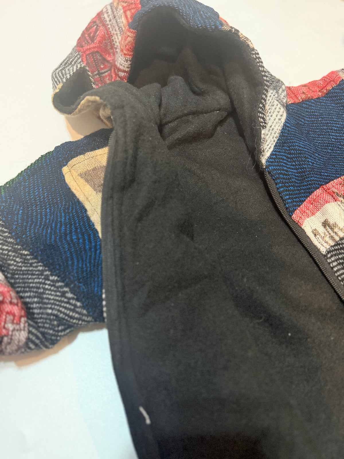 Patchwork Hooded Zip-Up Jacket 5/6Y