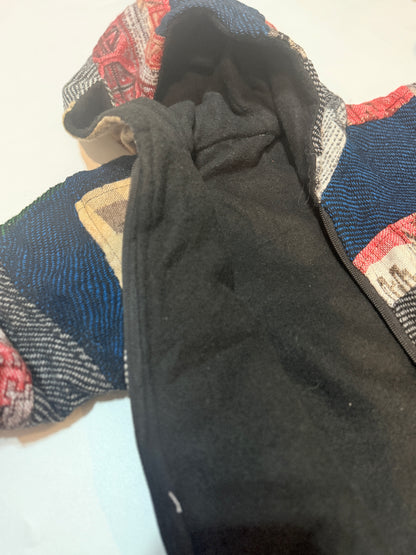 Patchwork Hooded Zip-Up Jacket 5/6Y