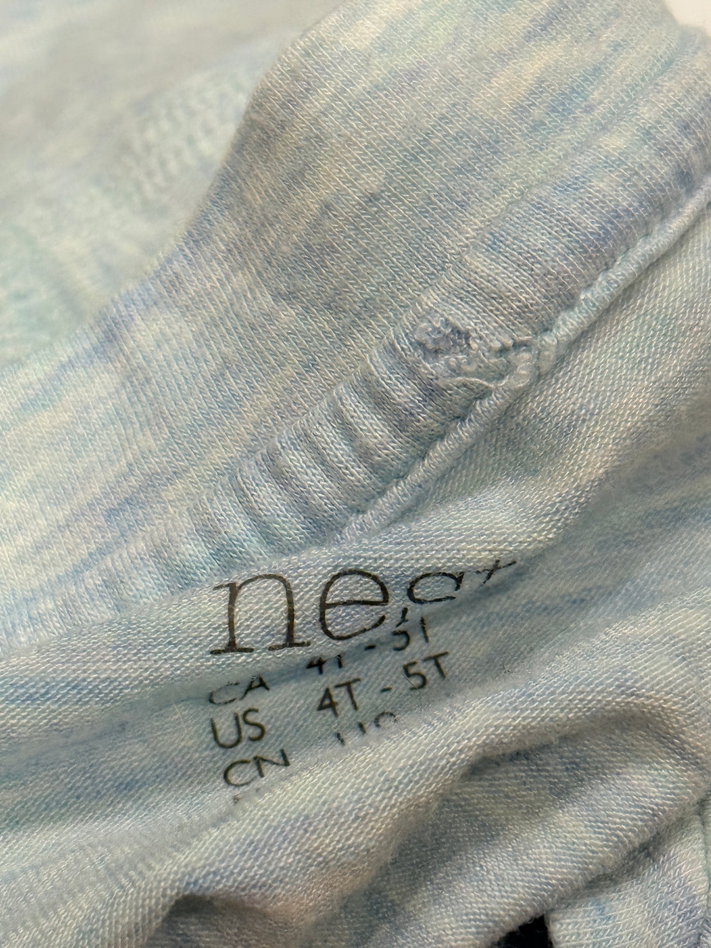 Nest Designs Blue Bamboo Zip Romper 4t