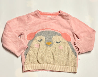 Pull tricoté manchots Gap 18-24 mois