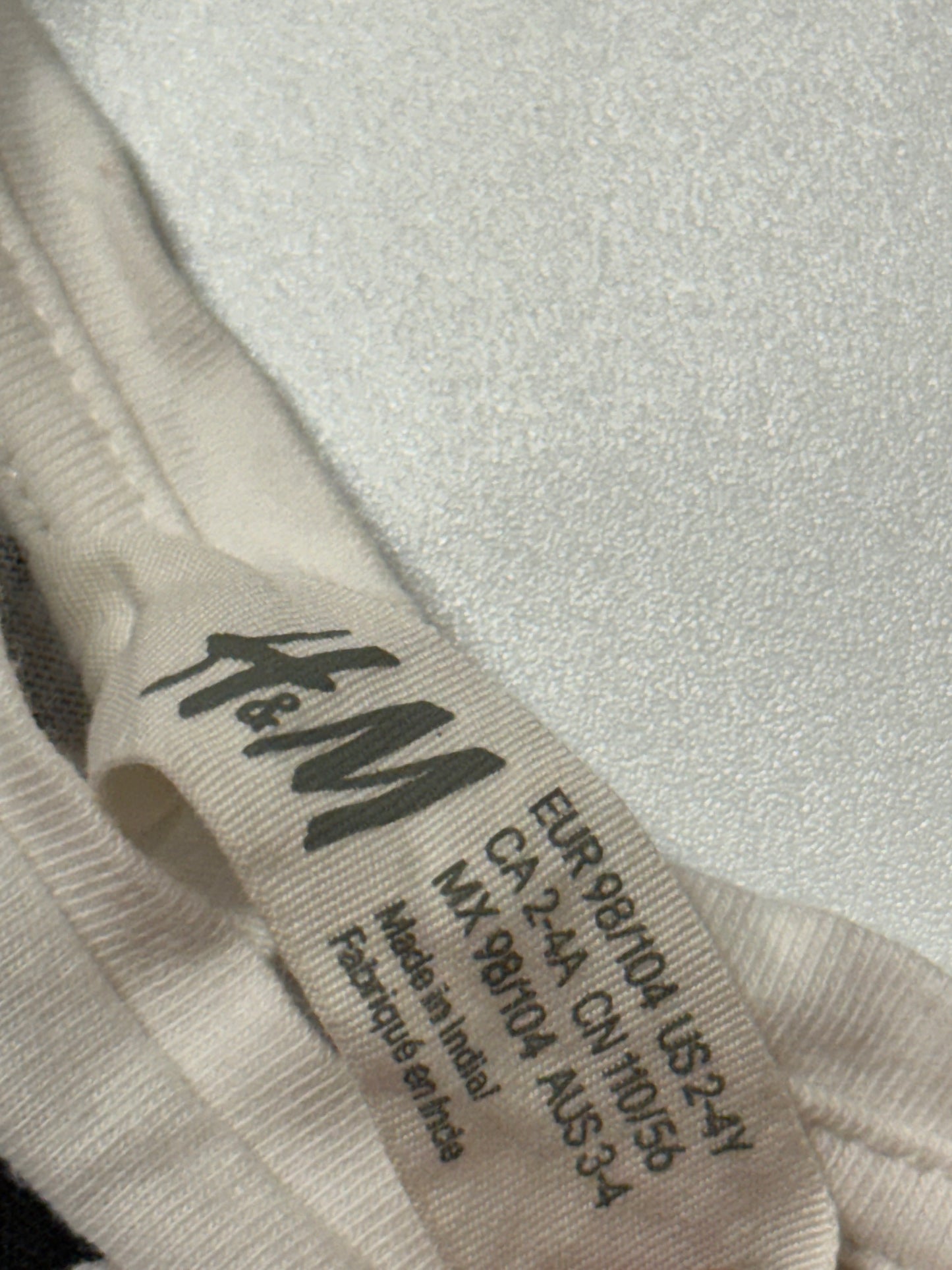 H&M Cat Shirt 2-4y