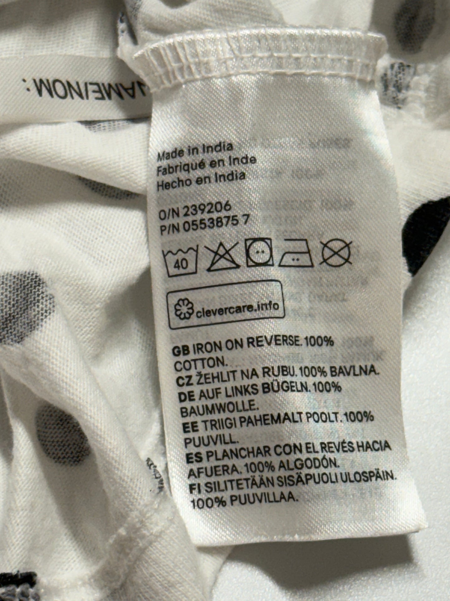 H&M Cat Shirt 2-4y