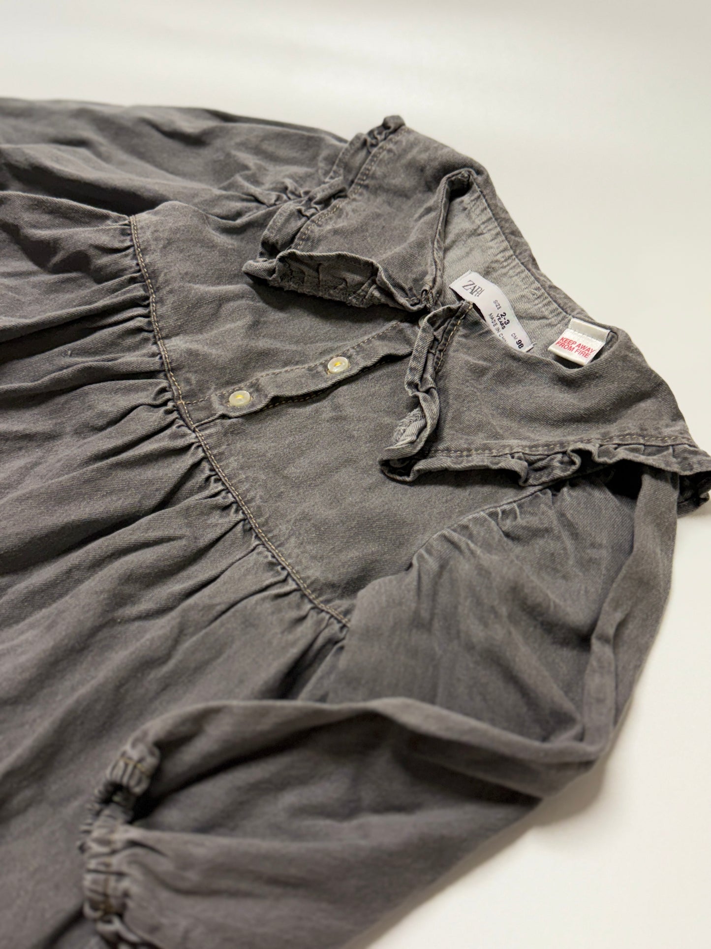 Zara Denim Dress 2-3y