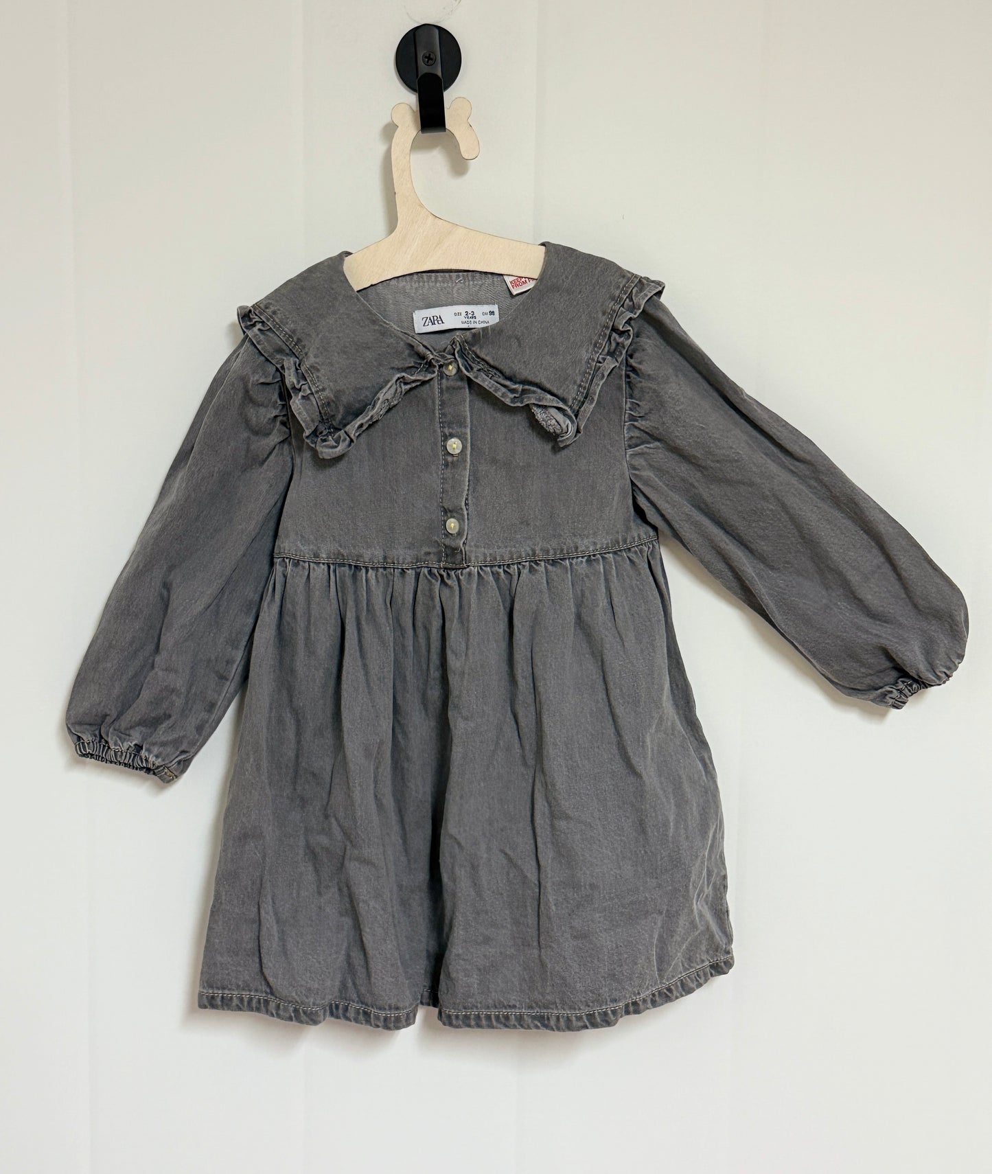 Zara Denim Dress 2-3y