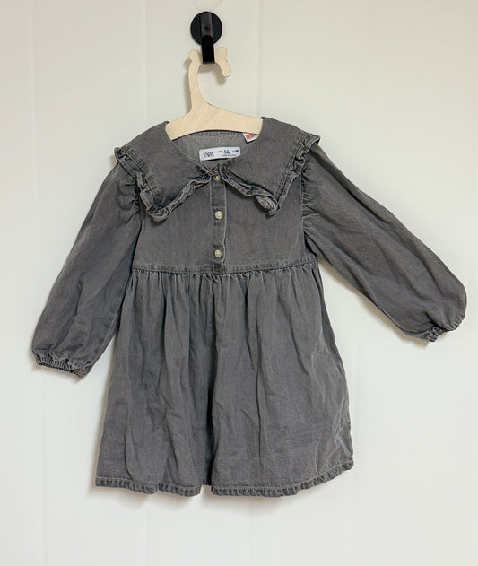 Zara Denim Dress 2-3y
