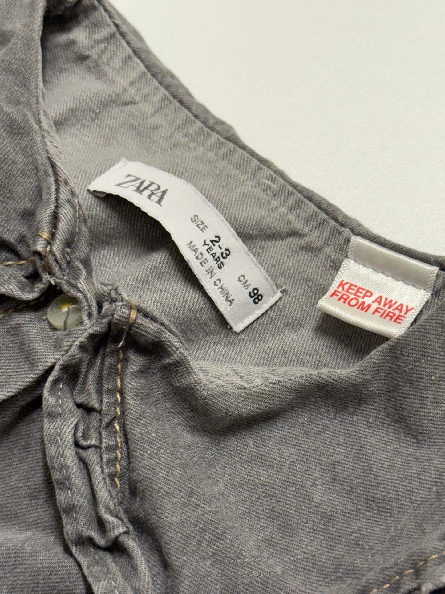Zara Denim Dress 2-3y
