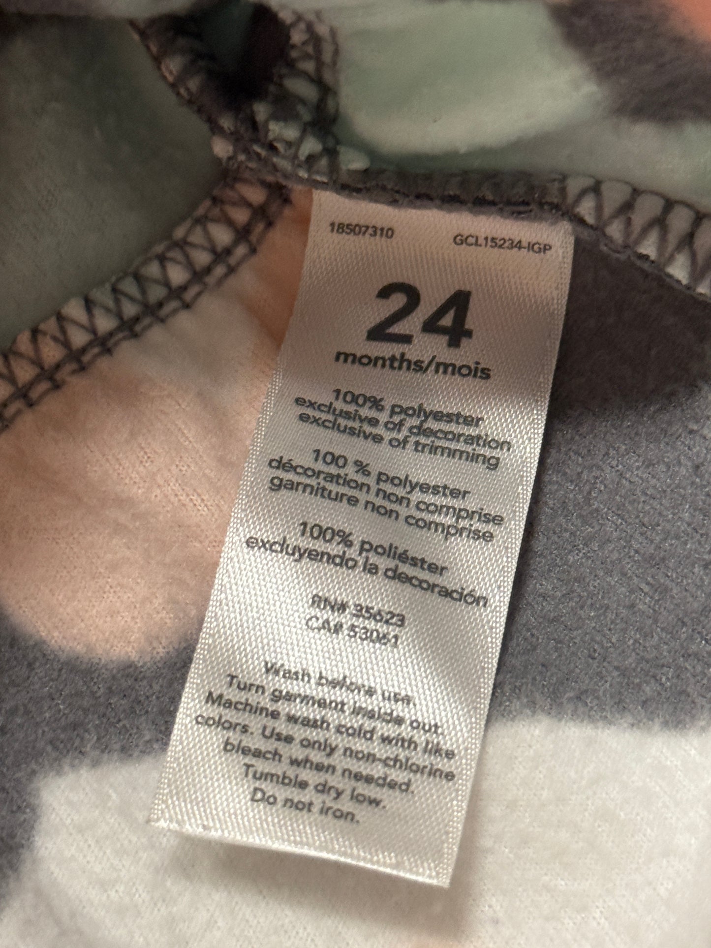 Carter's Fleece Zip Up 24m