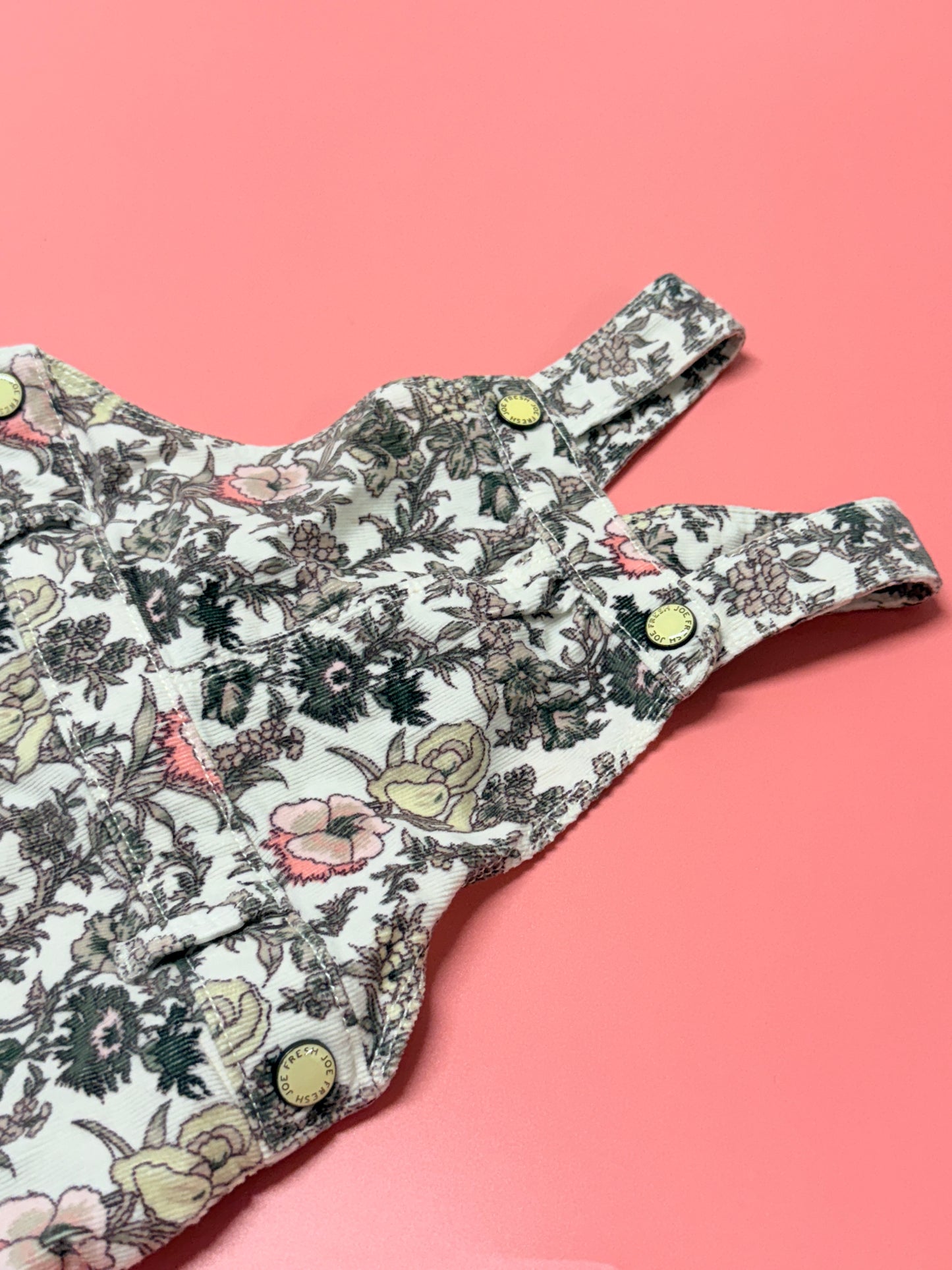 Joe Fresh Floral Overalls 18-24m