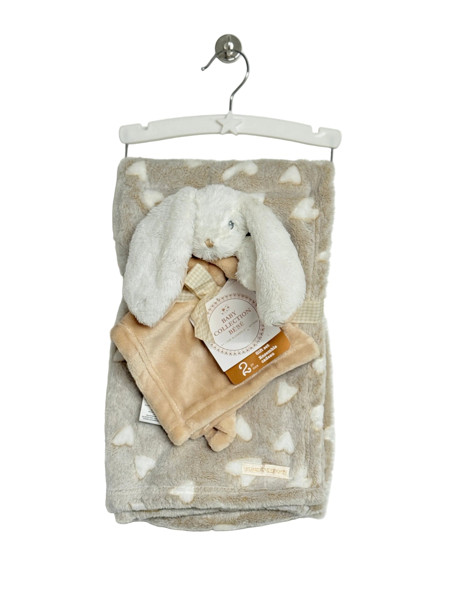 Ensemble couverture et doudou lapin Neuf avec étiquettes