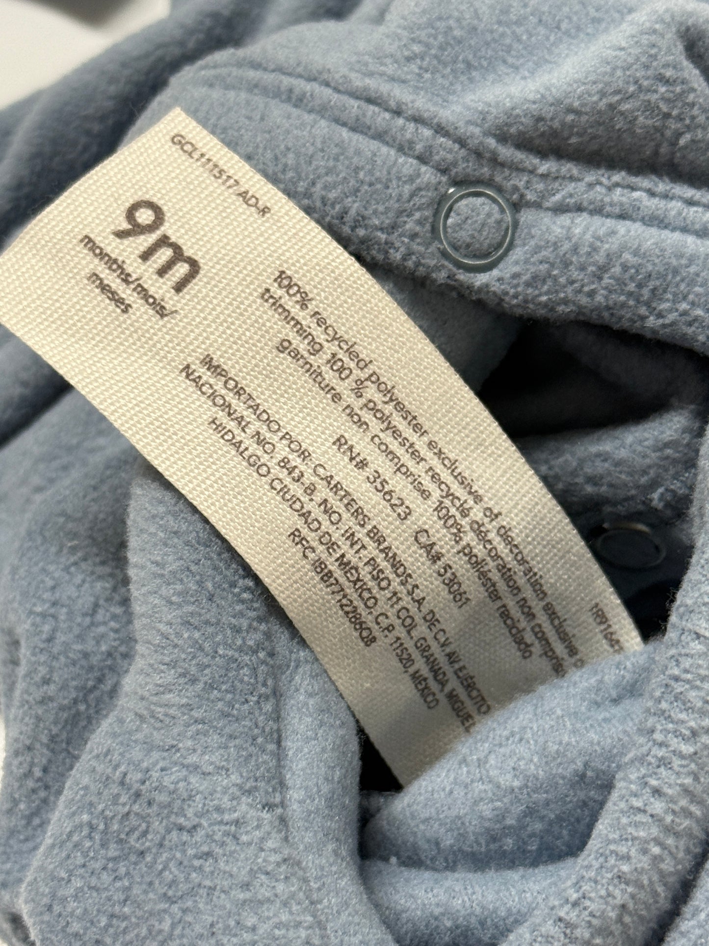 Little Planet Carter's Fleece Sleeper 9m