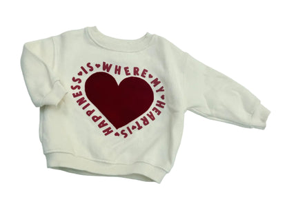 Zara Heart Happiness Sweatshirt 9-12M