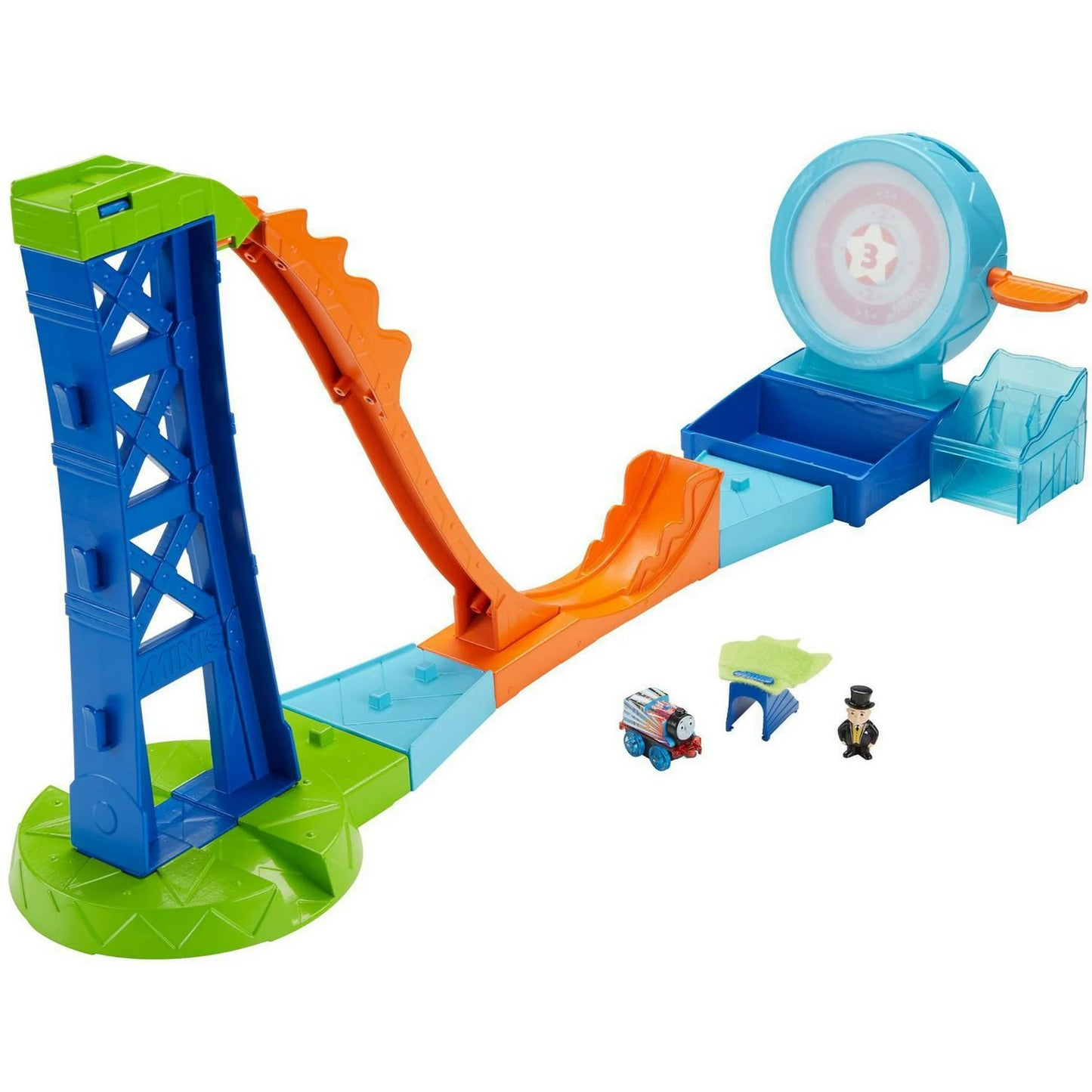 Thomas & Friends Minis Target Blast Stunt Set with lot of 17 Trains pc