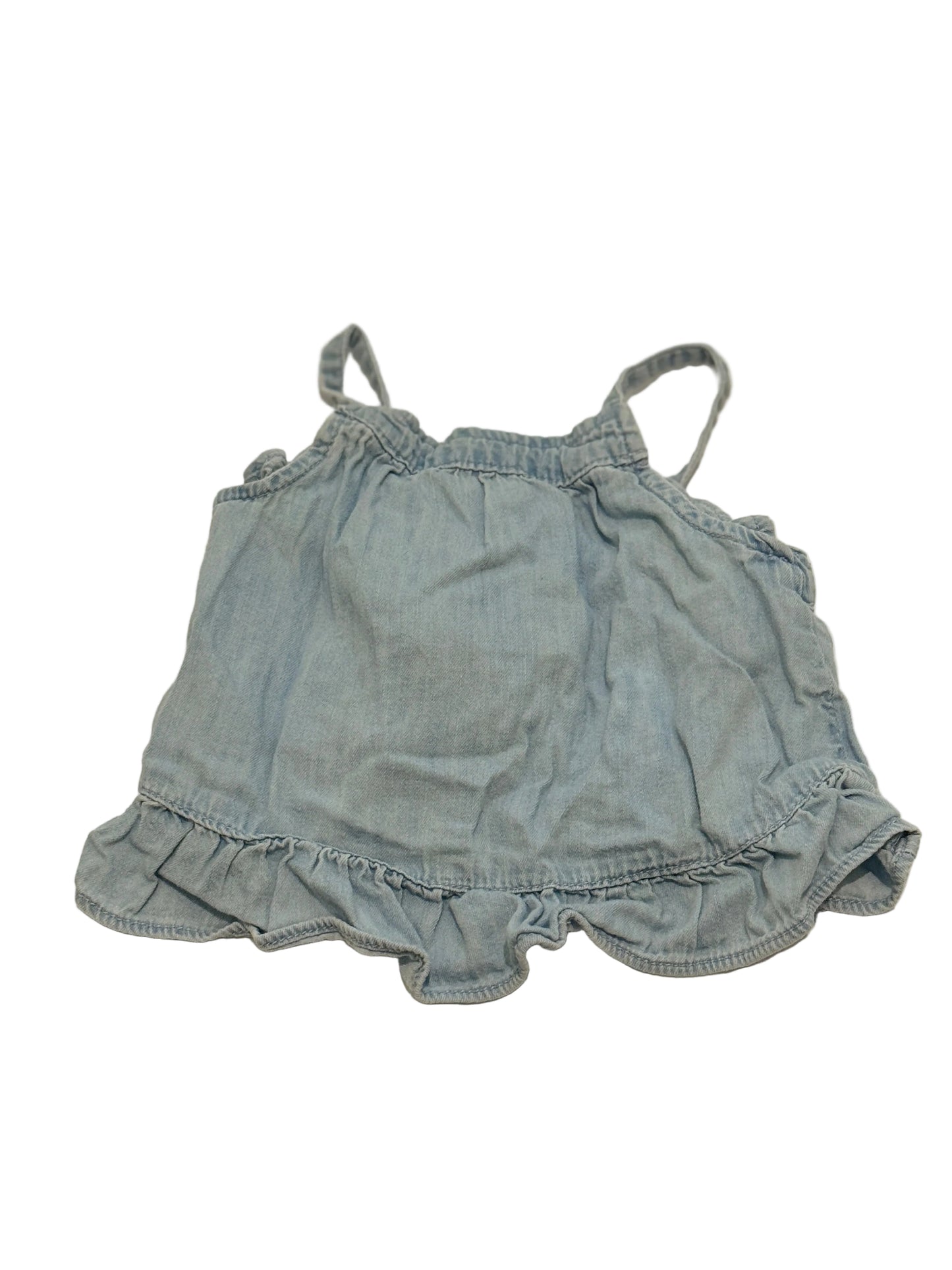 Gap Denim Ruffle Shirt  6-12M
