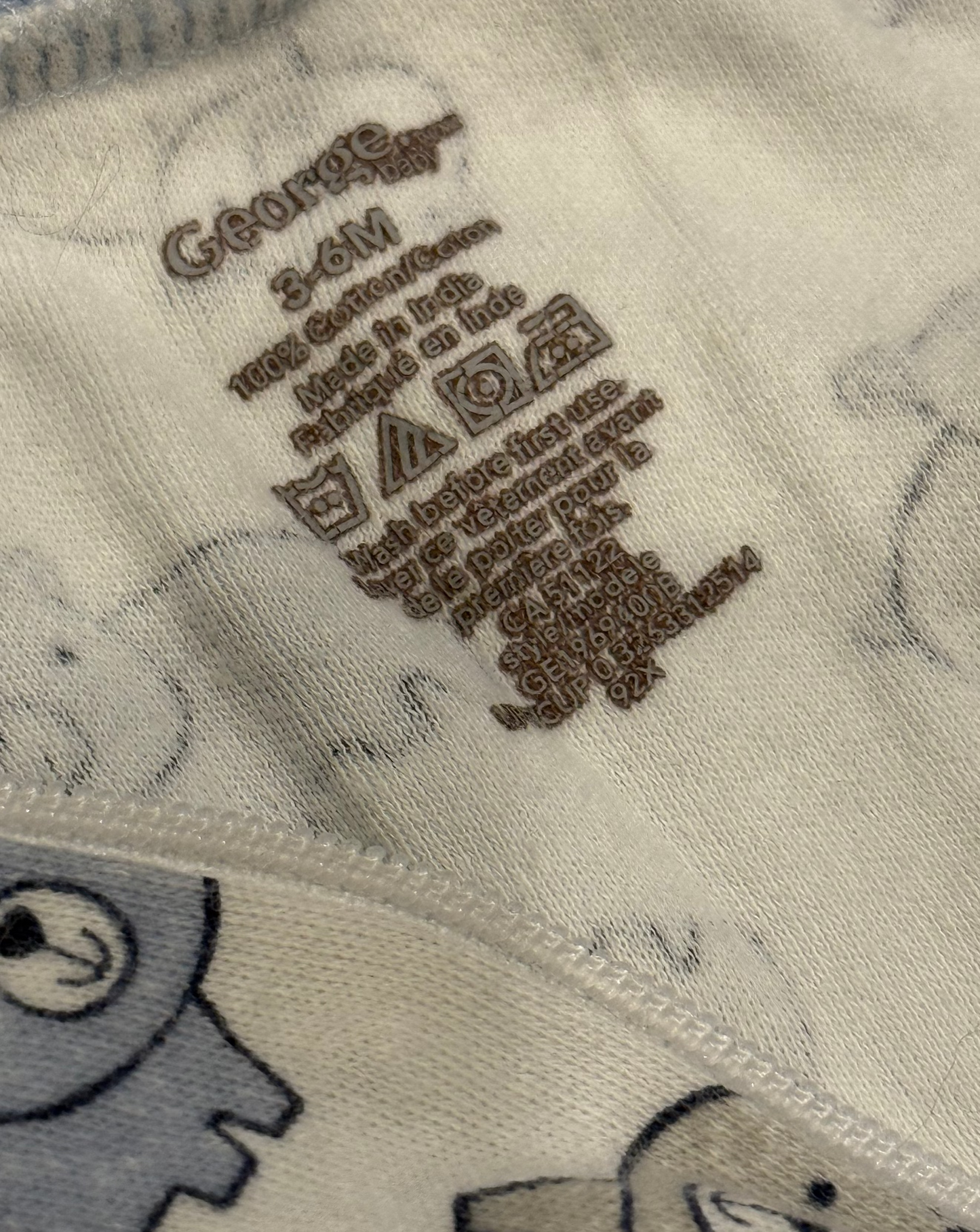 George Cotton Sleeper 3-6m