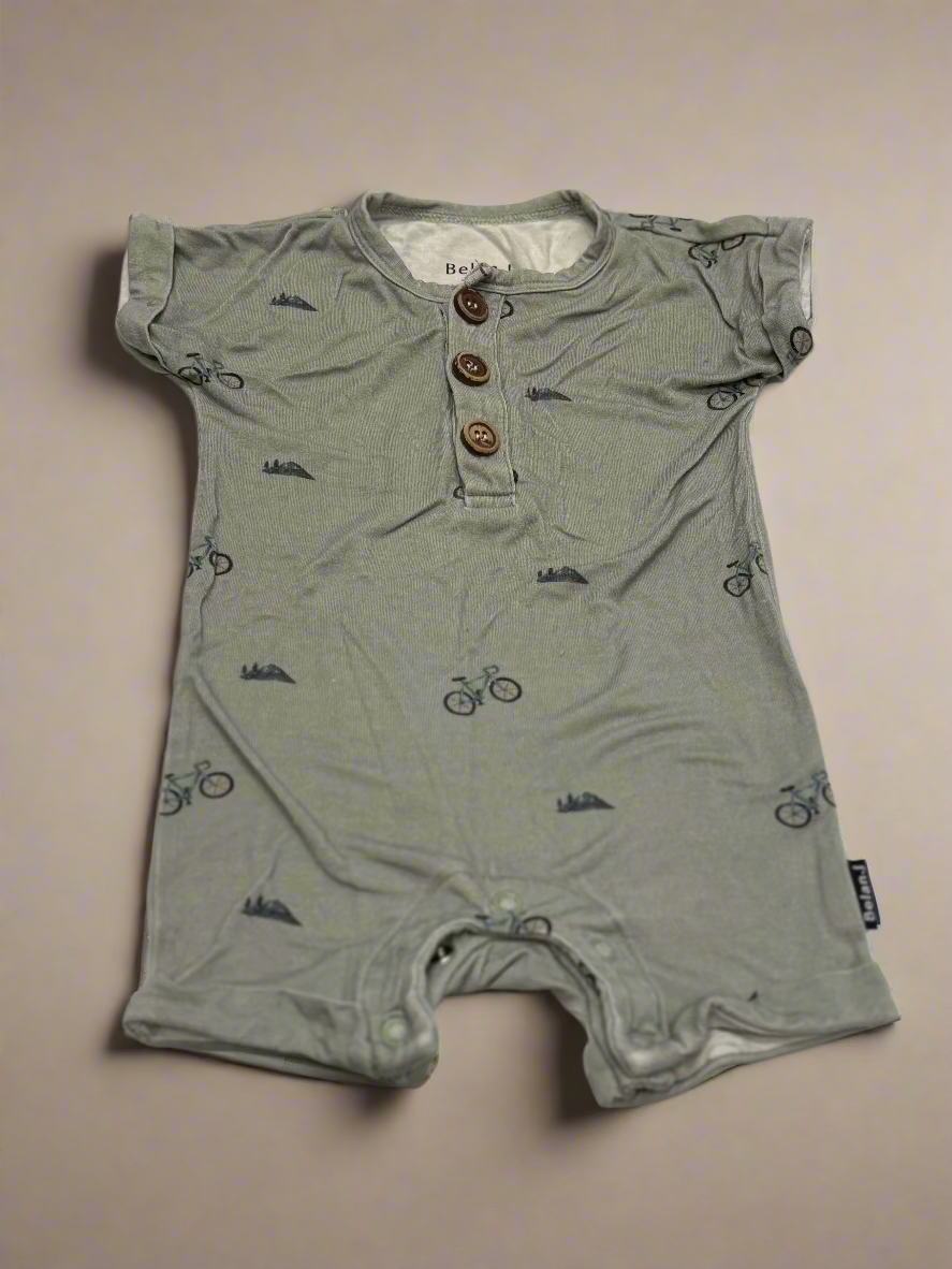 Belan.J 0-3m Bamboo Bike Onesie