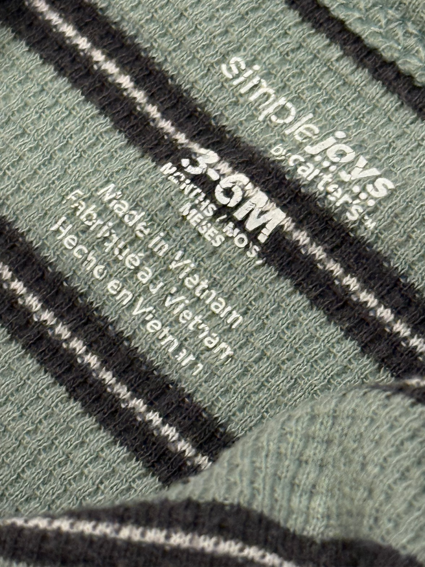 Carter's Striped Onesie 3-6m