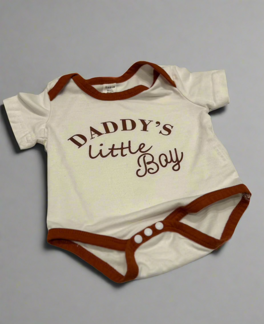 Daddys Little Boy Onesie 0-1m