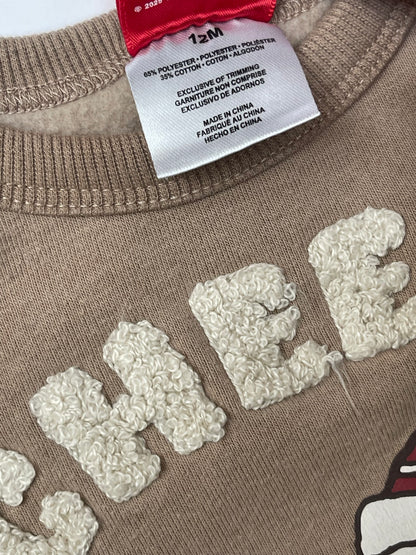 Peanuts Snoopy Cheers Sweatshirt Set 12M