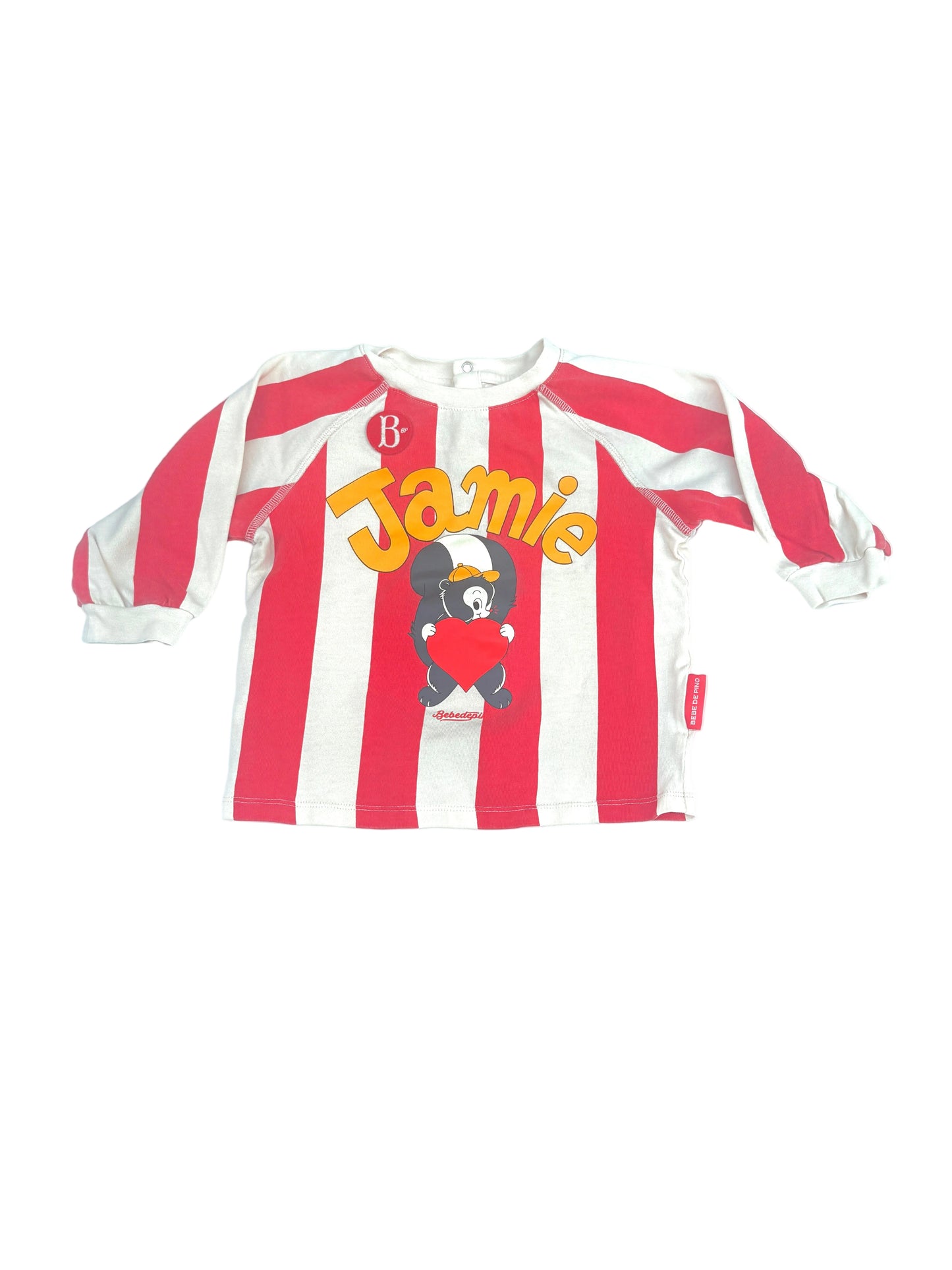 Bebe de Pino Jamie Stripe Long Sleeve Tee 3T