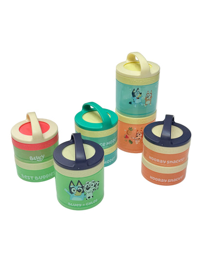 Whiskware Bluey Stackable Snack Containers Set