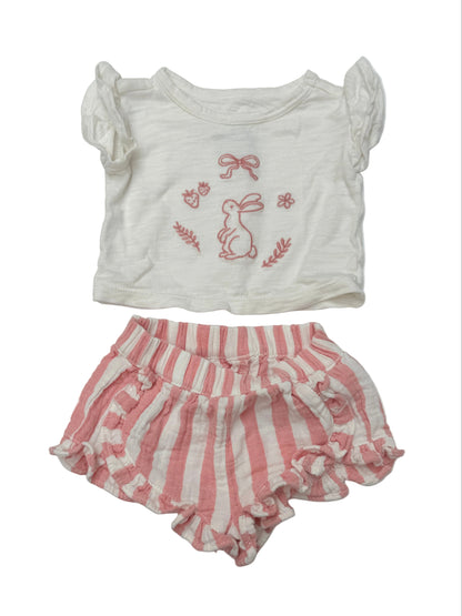 Cloud Island Bunny Embroidered Newborn Set