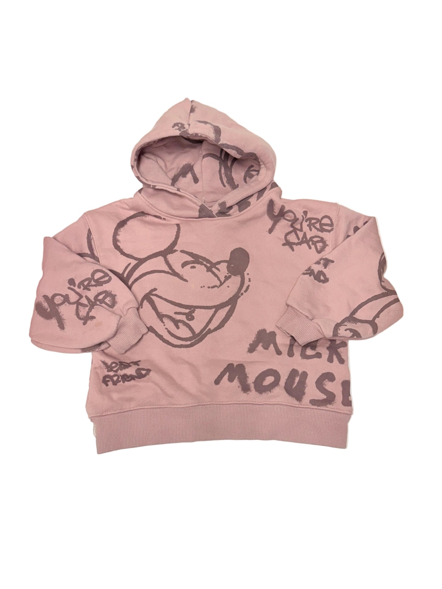 Zara Mickey Mouse Oversized Hoodie 4-6y
