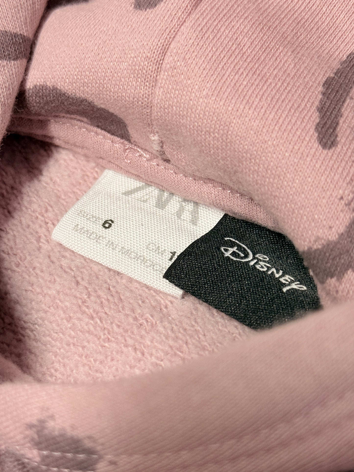 Zara Mickey Mouse Oversized Hoodie 4-6y