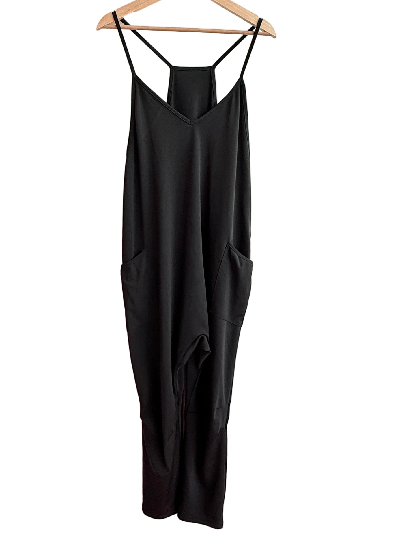 Maternity Friendly Black Jumpsuit Romper Size L