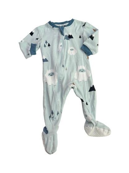 Zippy Jamz Yeti Footed Sleeper 3-6M