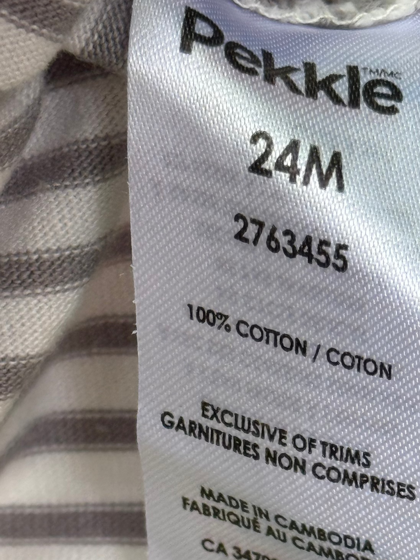 Pekkle Striped Shirt 24m