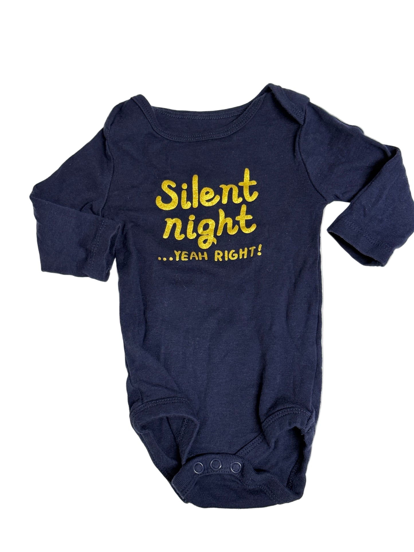 Joe Fresh Silent Night ya Right 0-3m